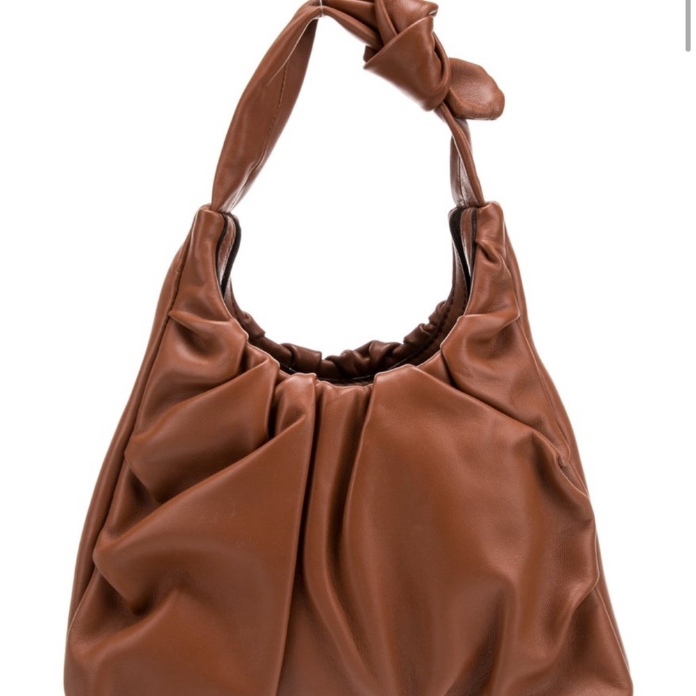 Staud Palm Brown Leather Bag